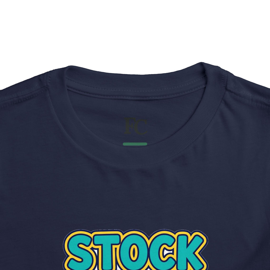 STOCK SPLIT. Girls' Toddler Tee | Funny Finance Kids Clothing