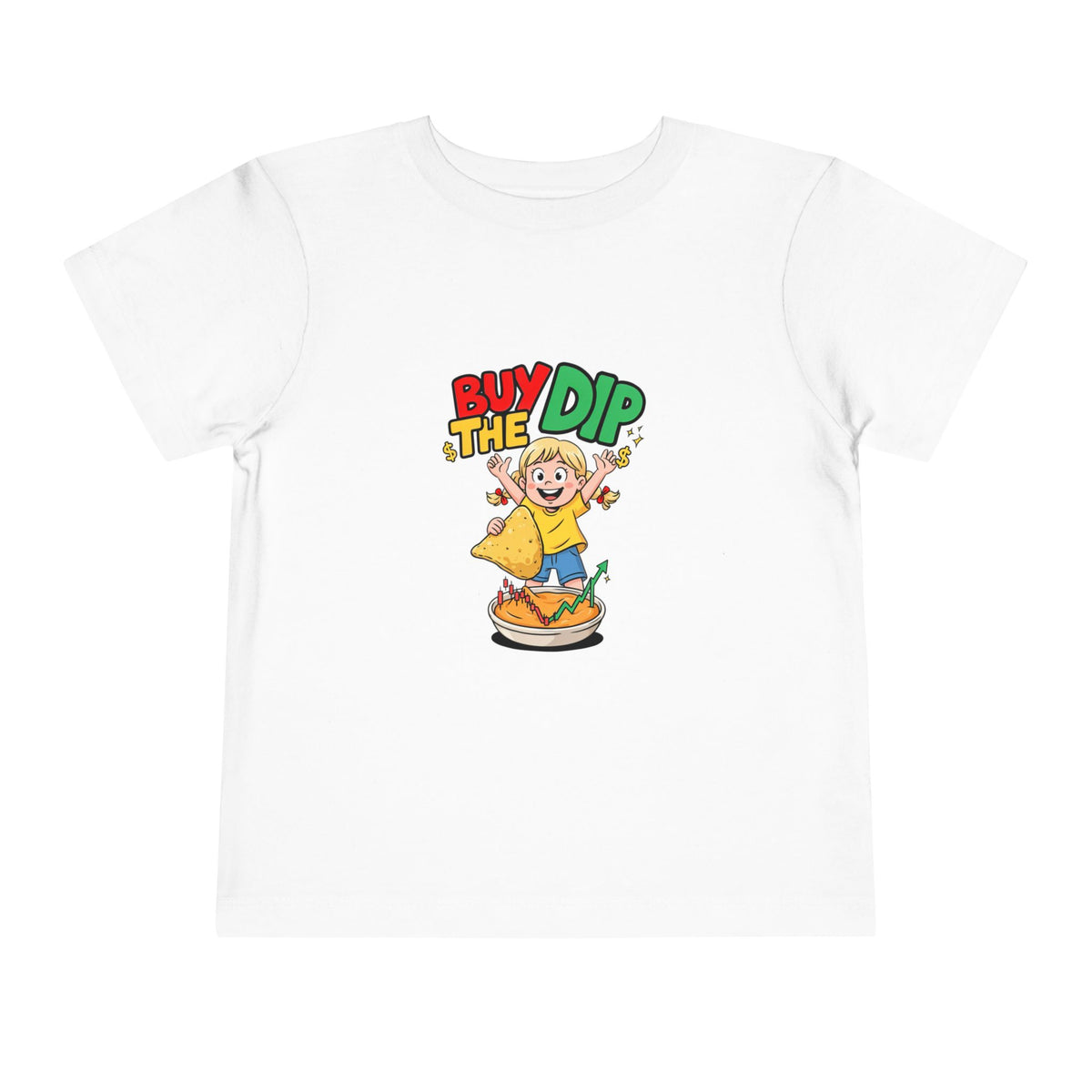 BUY THE DIP. Girls' Toddler Tee | Funny Finance Kids Clothing