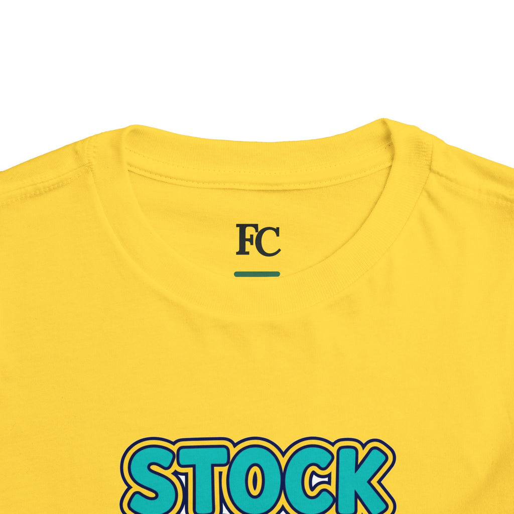 STOCK SPLIT. Girls' Toddler Tee | Funny Finance Kids Clothing