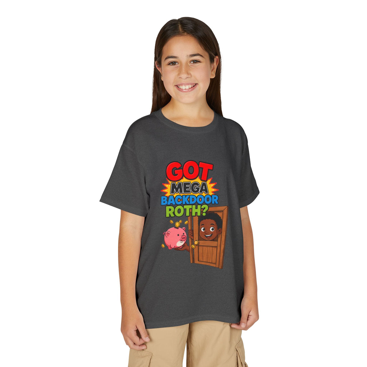 GOT MEGA BACKDOOR ROTH? Boys' Youth Tee | Funny Finance Kids Clothing