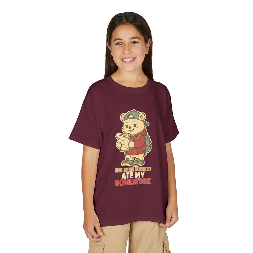 THE BEAR MARKET ATE MY HOMEWORK. Youth Tee