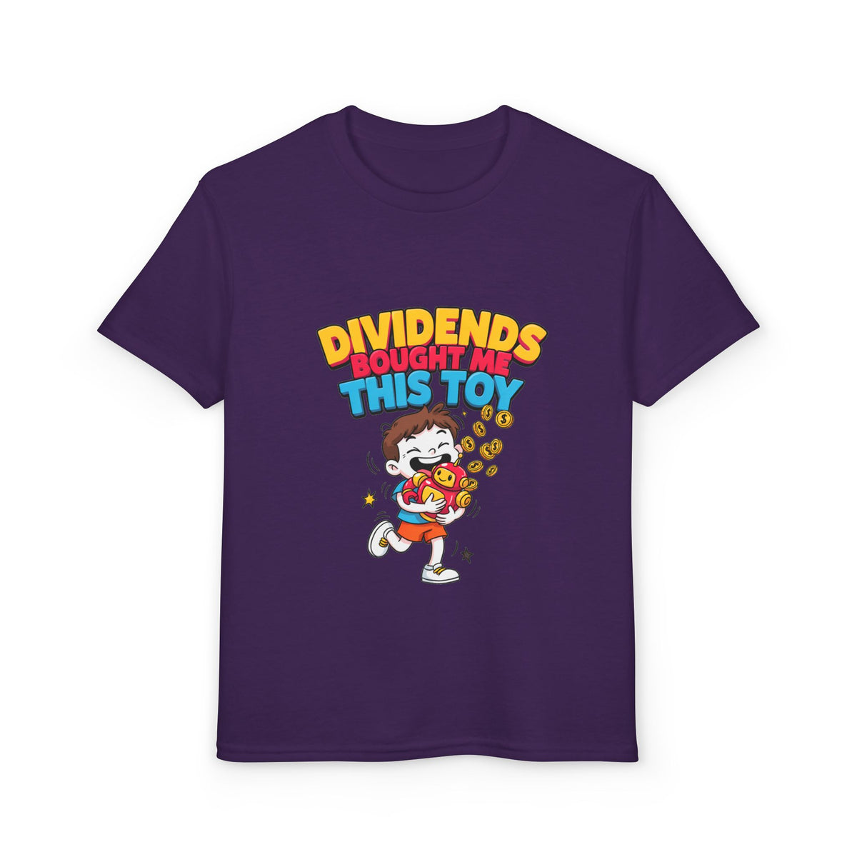 DIVIDENDS BOUGHT ME THIS TOY. Boys' Youth Tee | Funny Finance Kids Clothing