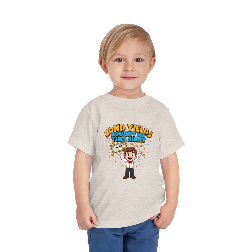 BOND YIELDS BOUGHT ME THIS SHIRT. Boys' Toddler Tee | Funny Finance Kids Clothing