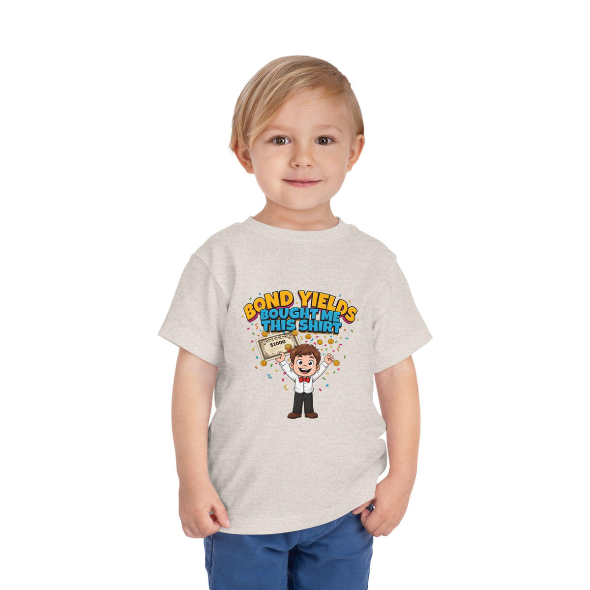 BOND YIELDS BOUGHT ME THIS SHIRT. Boys' Toddler Tee | Funny Finance Kids Clothing