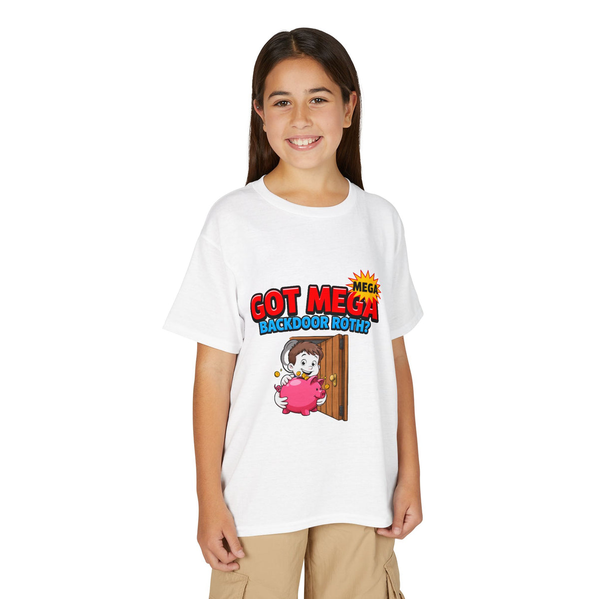 GOT MEGA BACKDOOR ROTH? Boys' Youth Tee | Funny Finance Kids Clothing