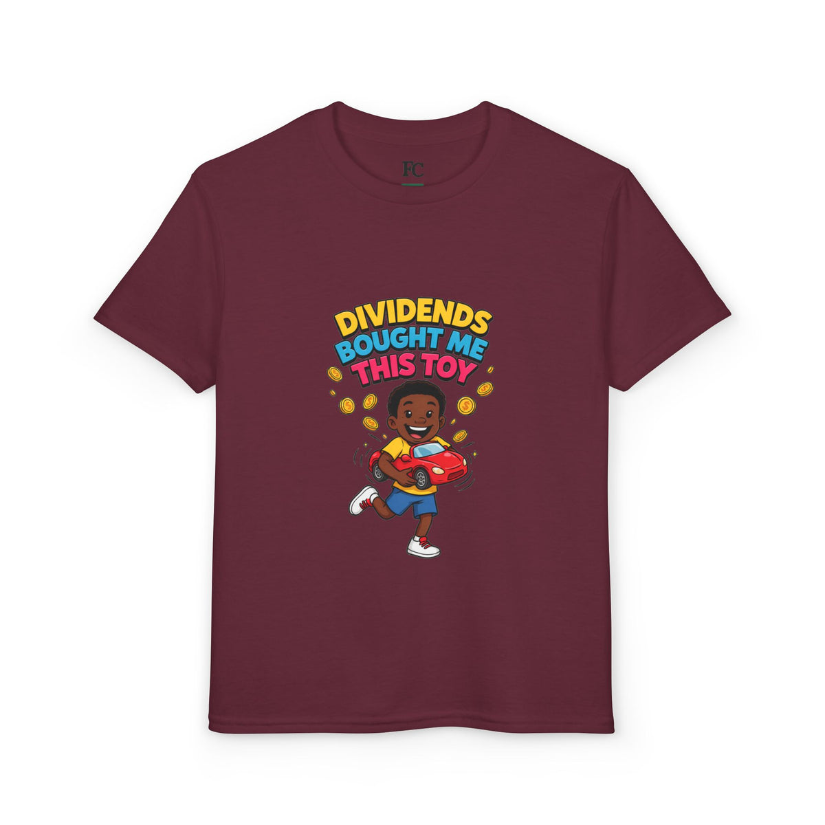 DIVIDENDS BOUGHT ME THIS TOY. Boys' Youth Tee | Funny Finance Kids Clothing