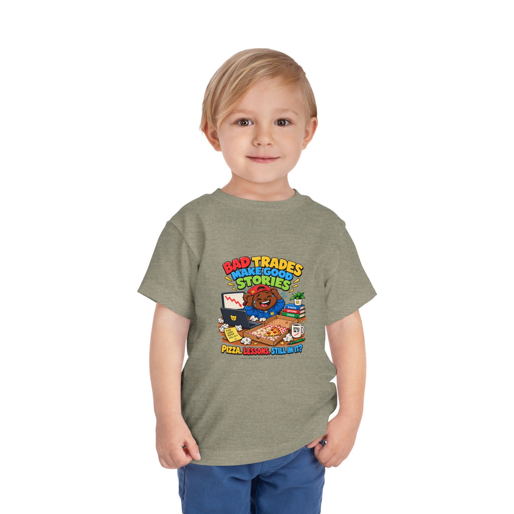 BEAR BAD TRADES. Toddler Tee | Funny Finance Kids Clothing