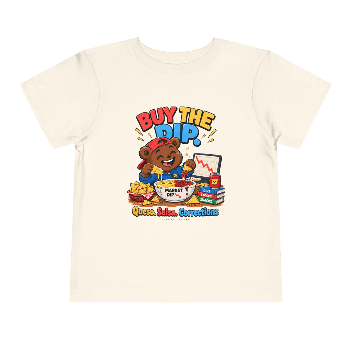 BUY THE DIP BEAR. Toddler Tee | Funny Finance Kids Clothing