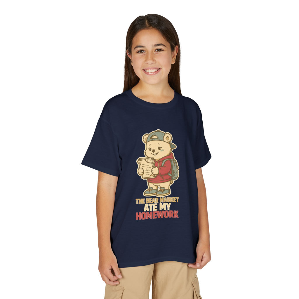THE BEAR MARKET ATE MY HOMEWORK. Youth Tee