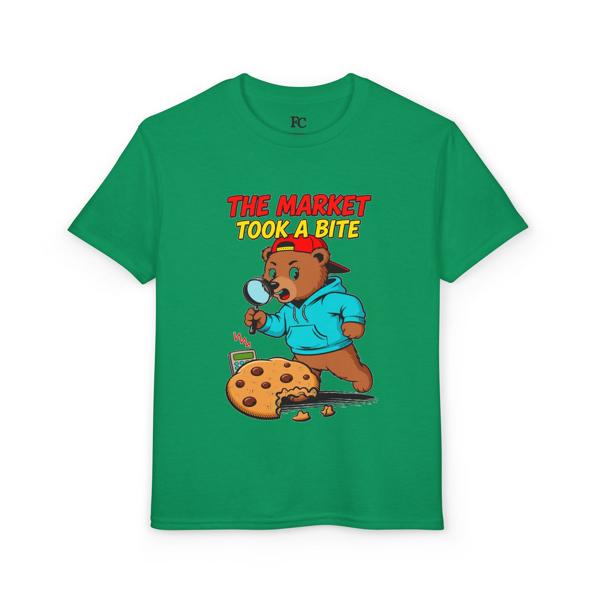 THE MARKET TOOK A BITE. Youth Tee | Funny Finance Kids Clothing