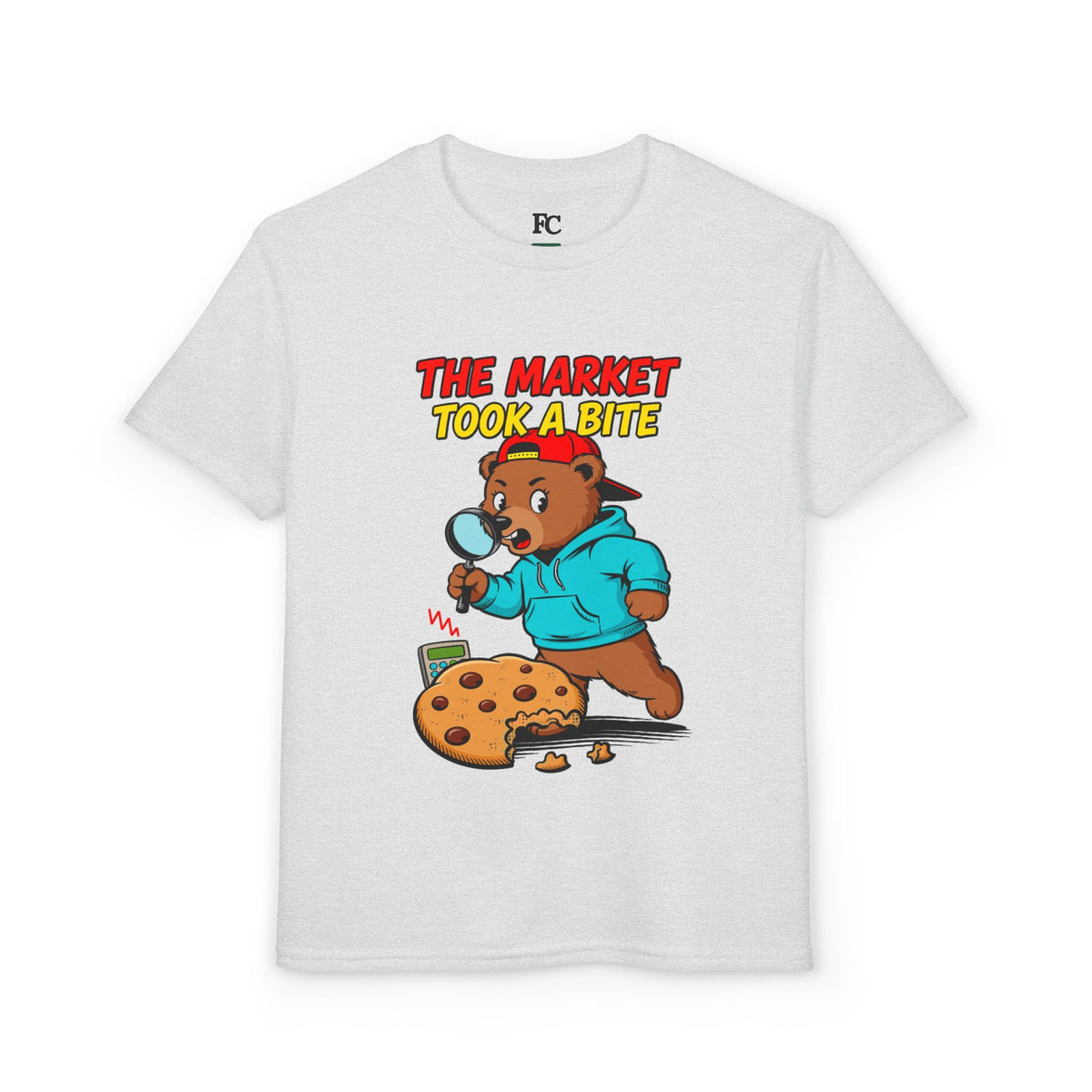 THE MARKET TOOK A BITE. Youth Tee | Funny Finance Kids Clothing