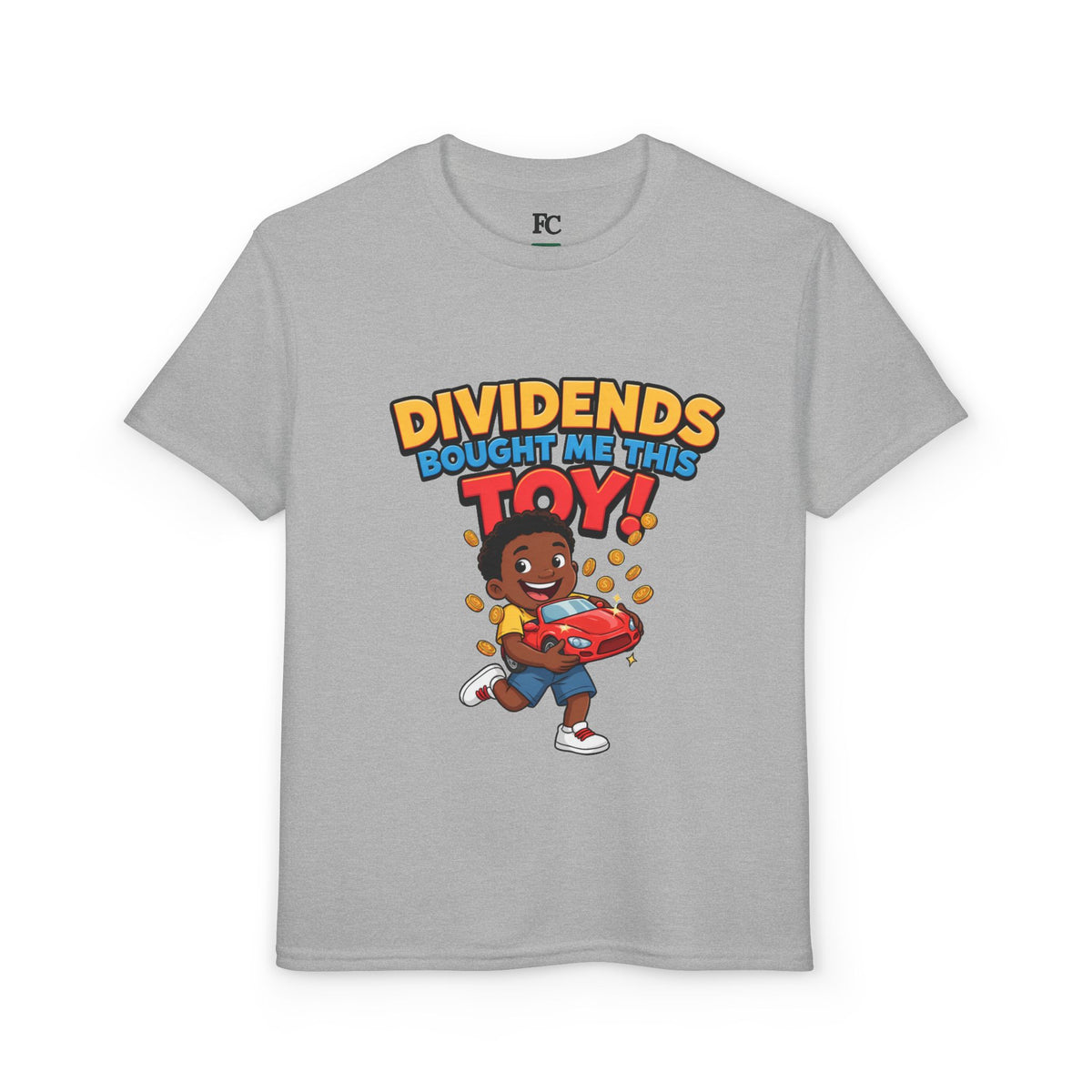 DIVIDENDS BOUGHT ME THIS TOY. Boys' Youth Tee | Funny Finance Kids Clothing