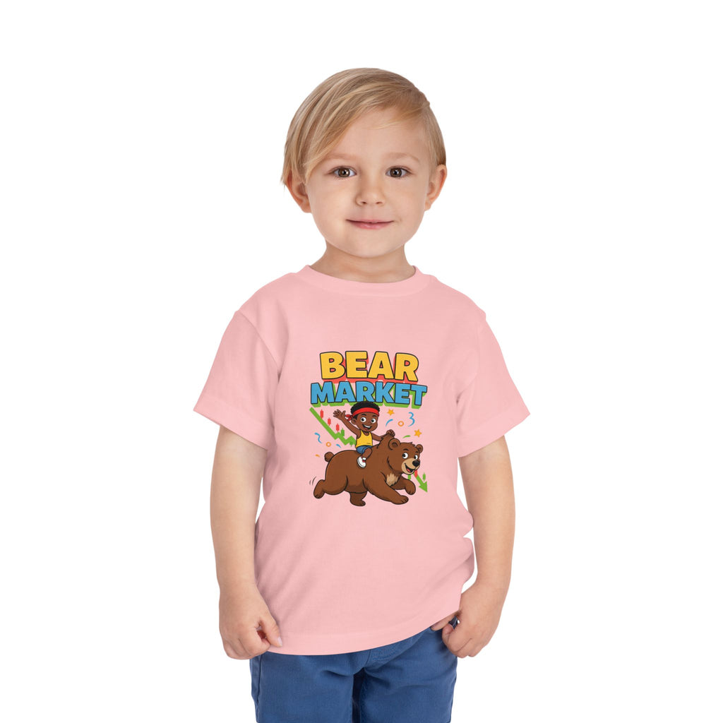BEAR MARKET. Boys' Toddler Tee | Funny Finance Kids Clothing