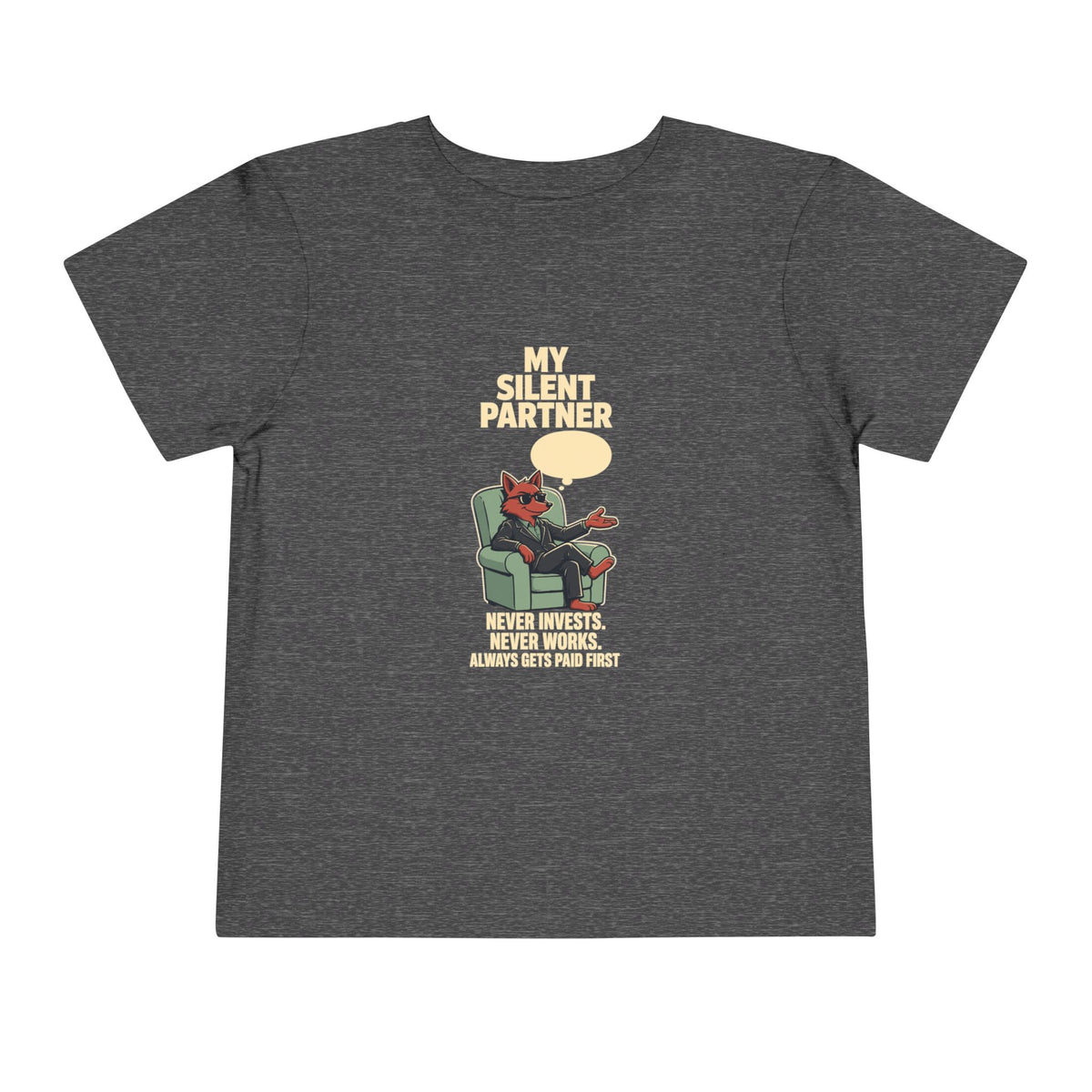 MY SILENT PARTNER. Toddler Tee | Funny Finance Kids Shirt