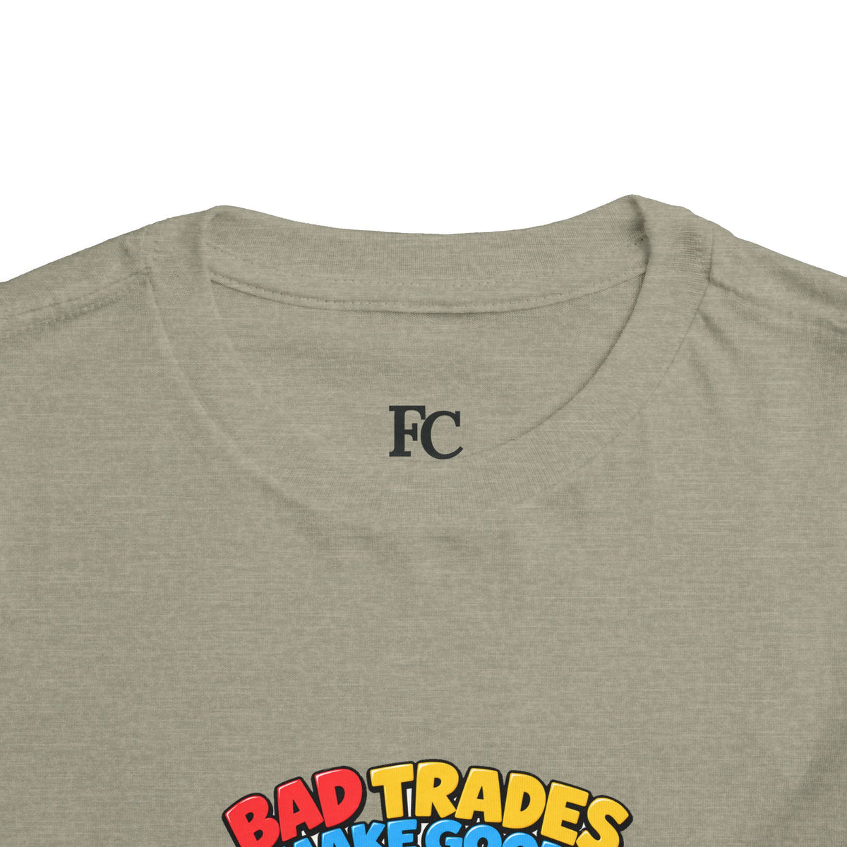 BEAR BAD TRADES. Toddler Tee | Funny Finance Kids Clothing