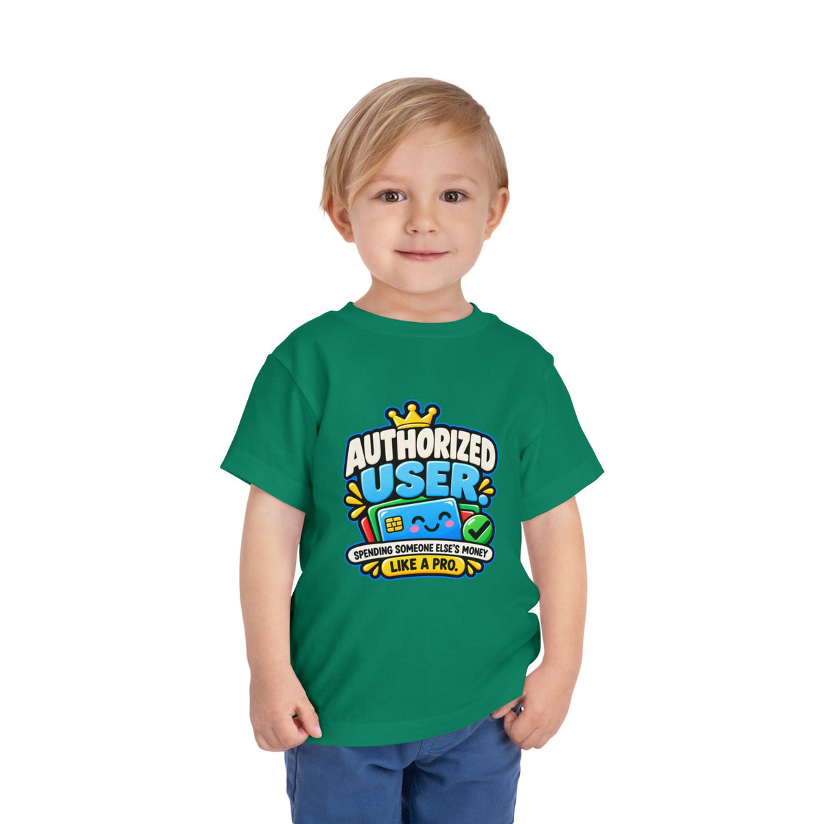 Authorized user? Girls' Toddler Tee | Funny Finance Kids Clothing