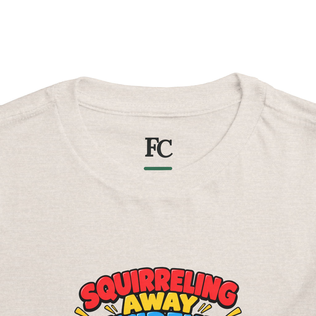 SQUIRRELING AWAY DIVIDENDS. Toddler Tee | Funny Finance Kids Clothing