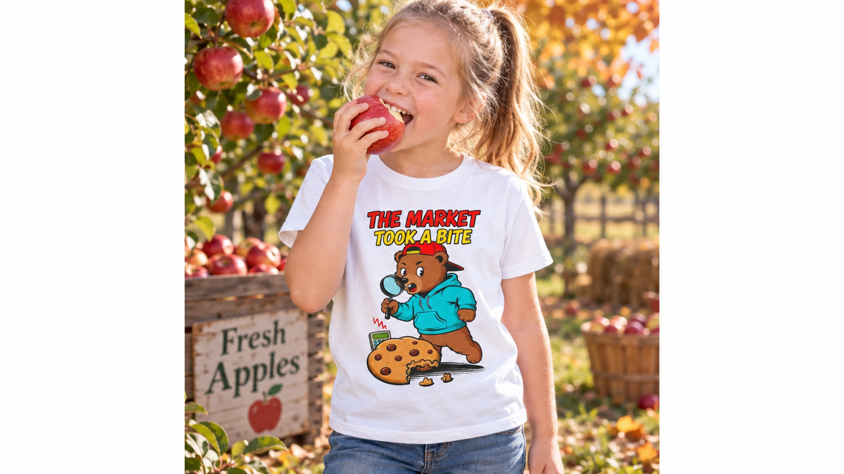 THE MARKET TOOK A BITE. Youth Tee | Funny Finance Kids Clothing