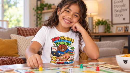 BEAR BAD TRADES. Youth Tee | Funny Finance Kids Clothing