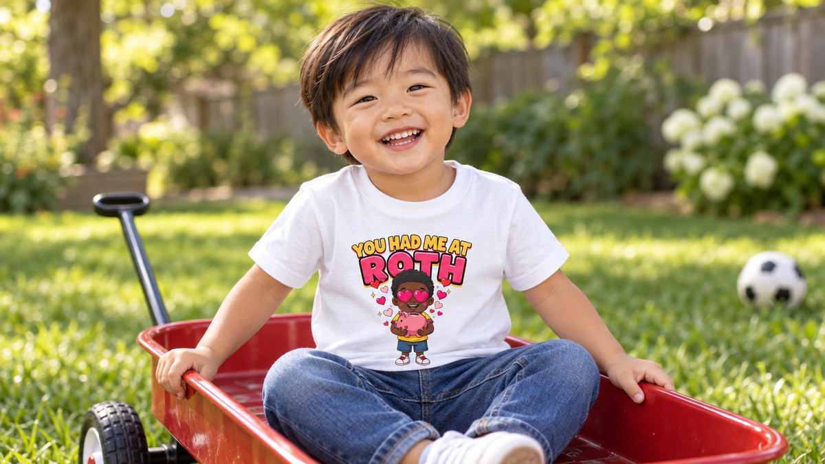 YOU HAD ME AT ROTH. Boys' Toddler Tee | Funny Finance Kids Clothing