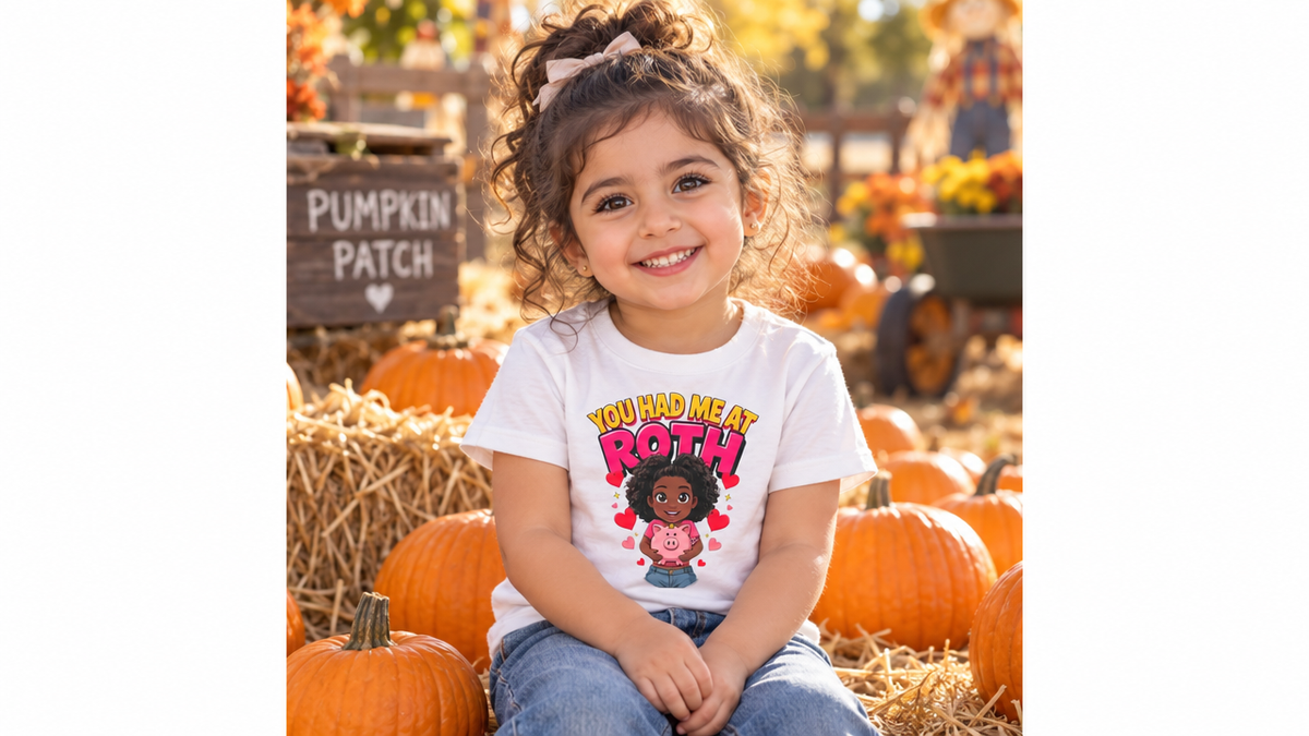 YOU HAD ME AT ROTH. Girls' Toddler Tee | Funny Finance Kids Clothing