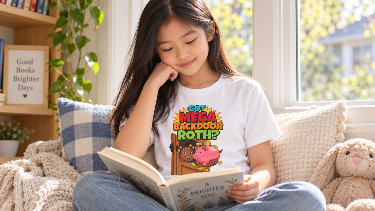 GOT MEGA BACKDOOR ROTH?. Girls' Youth Tee | Funny Finance Kids Clothing